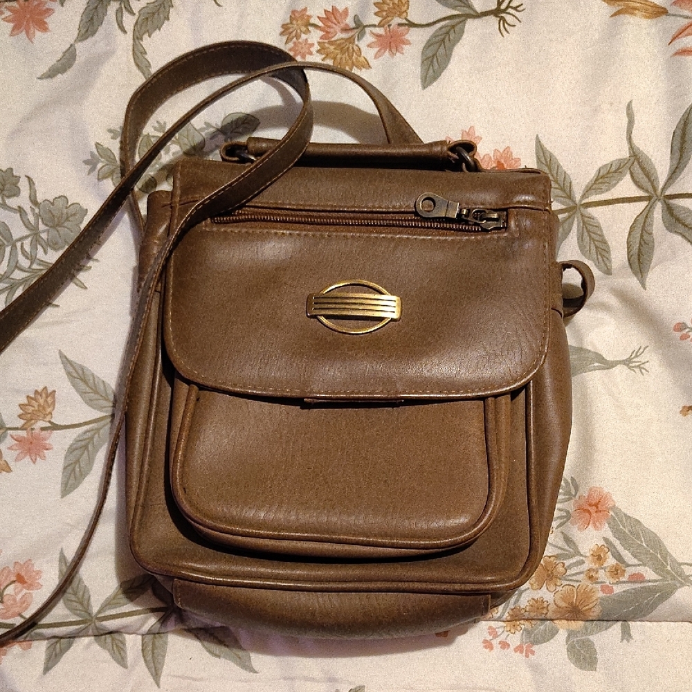 Brown Leather Crossbody Bag Sonoma Brand